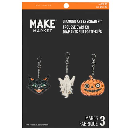 Halloween Icons Diamond Art Keychain Kit by Make Market®